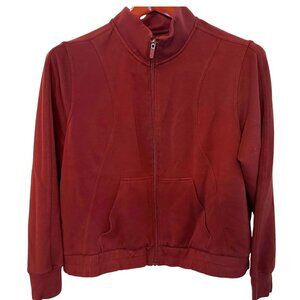AVIA Burgundy Marron full zip light jacket